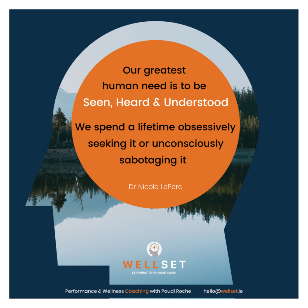 We spend years and decades looking for acceptance. One of the main reasons we cannot find it “in the world” is, because we have not given it to ourselves yet.